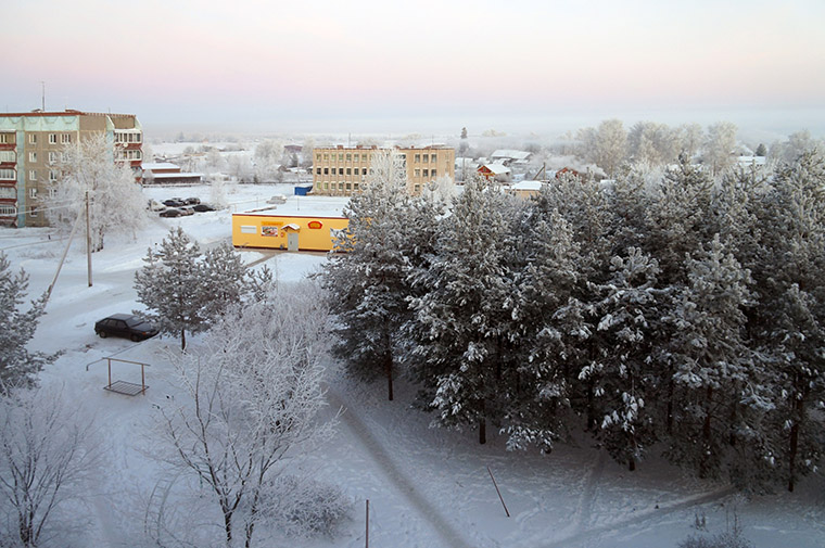 Зимние пейзажи в селе Шухободь